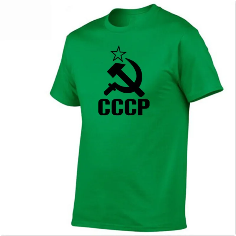 Футболка для спортзала WINER CCCP, Мужская футболка с коротким рукавом, футболки из хлопка с круглым вырезом