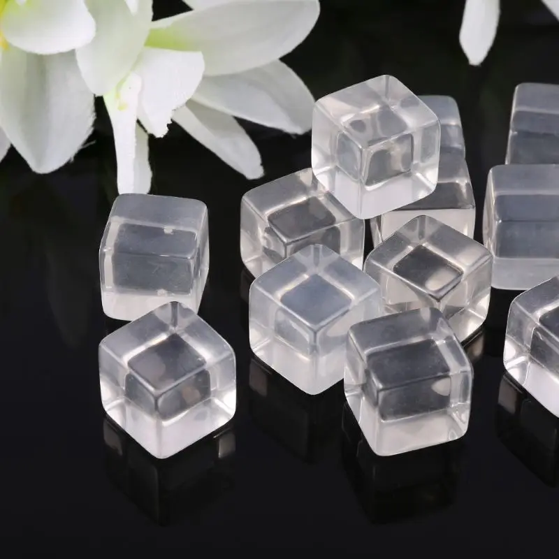 25 Pcs/Set Game Dice Number 16 Transparent Square Dices Party Club Games Desktop Table | Спорт и развлечения