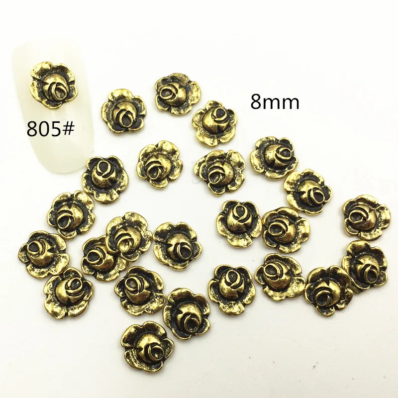 5 шт./упак. японский сплав для маникюра искусство роза цветок лук кролик Кошка