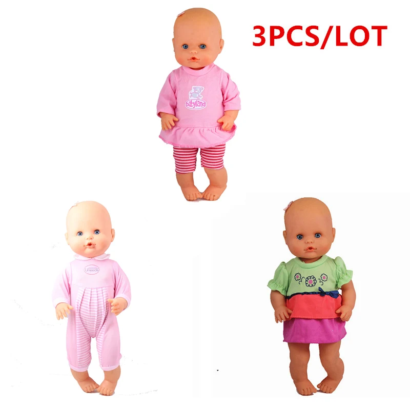 35 см кукла Nenuco одежда Ropa y su Hermanita 3 шт. 1 синее Флокирование кружевное платье