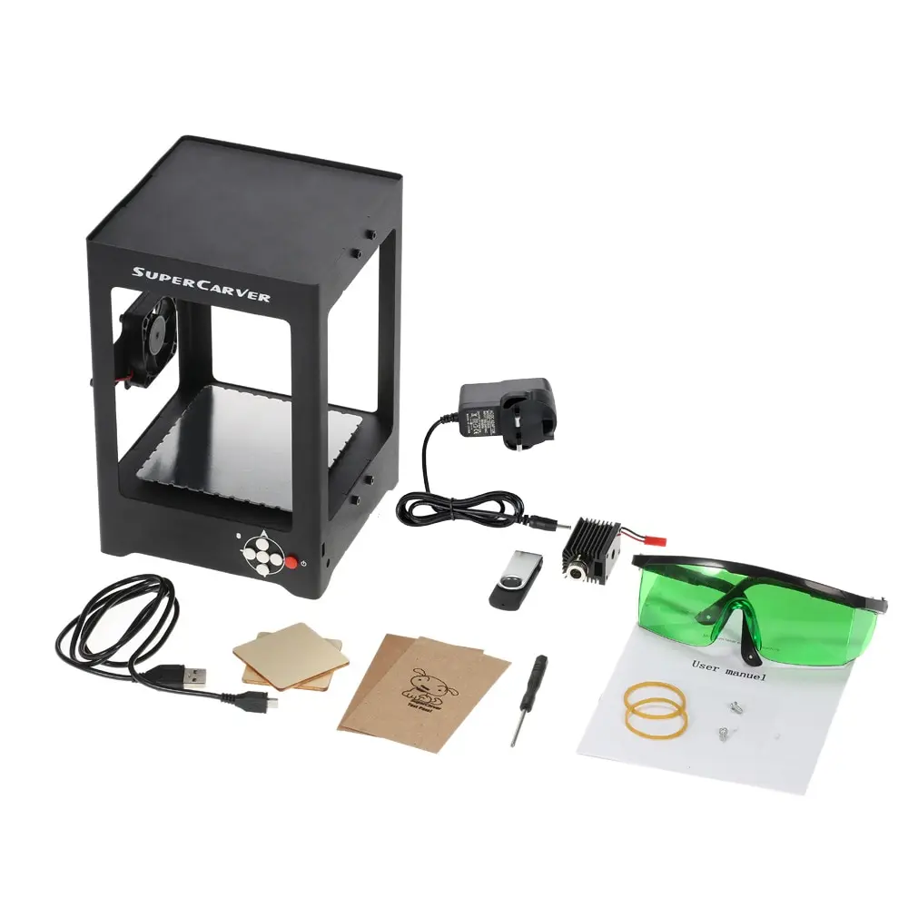 1000mW лазерный резак фрезерный станок с ЧПУ гравер мини лазерная гравировка машина