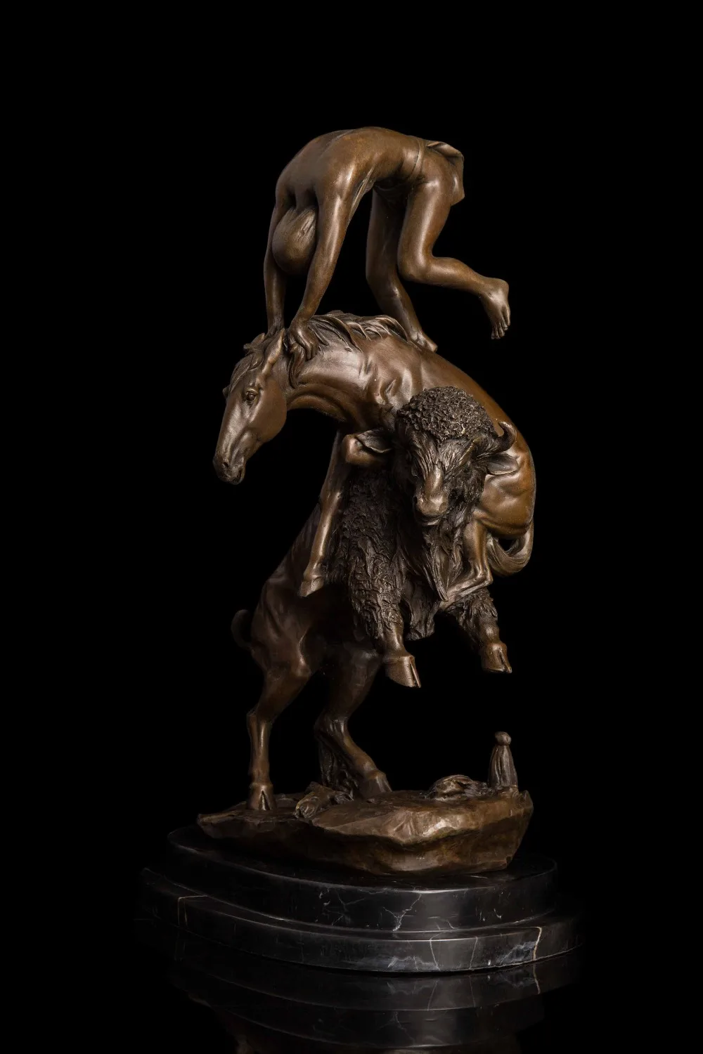 Искусство ремесла медные животные и статуи человека скульптура для дома