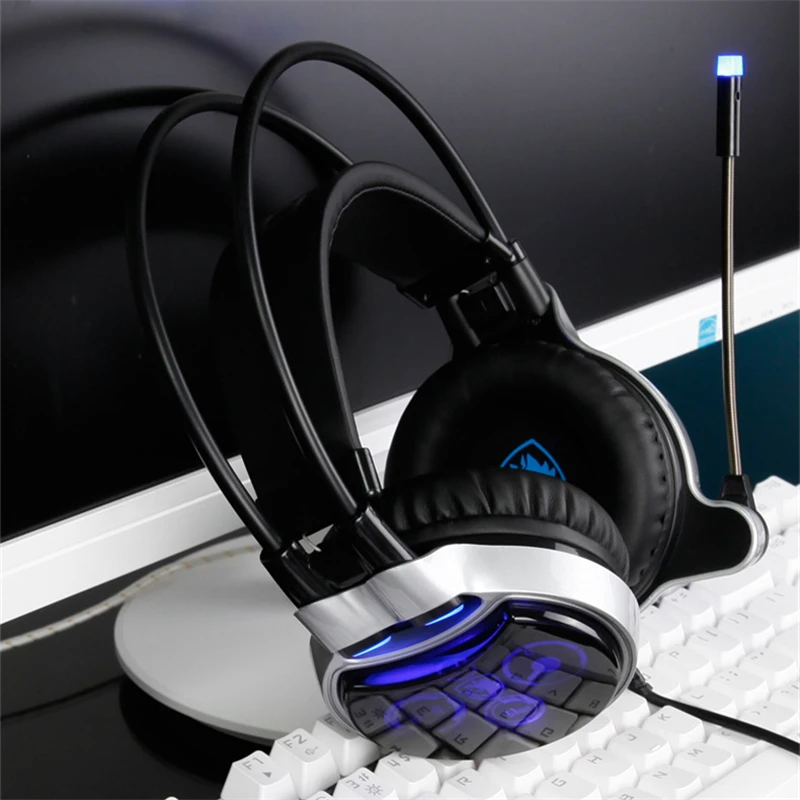 Игровая гарнитура SADES R8 Виртуальный USB 7 1 звук проводной Накладные наушники с