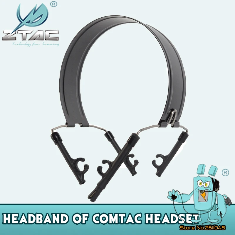 Z-TAC Tactcial Shooting Headphones Headband Head hoop bracket For Peltor Comtac II  III Series Tactical Headset Accessories