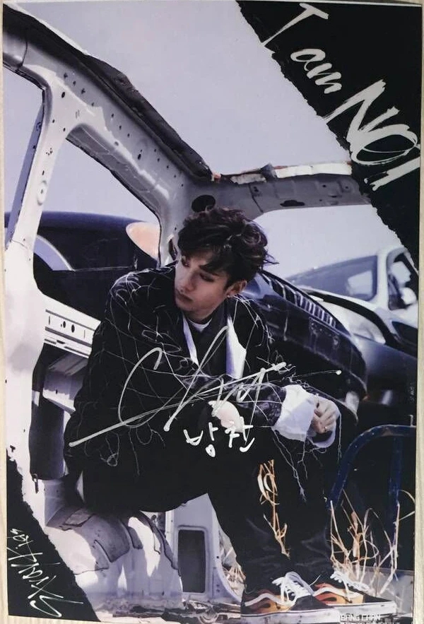 Ручная работа бродячие дети челка фото с автографом I AM NOT K-POP 4*6 коллекция 062018 | Дом