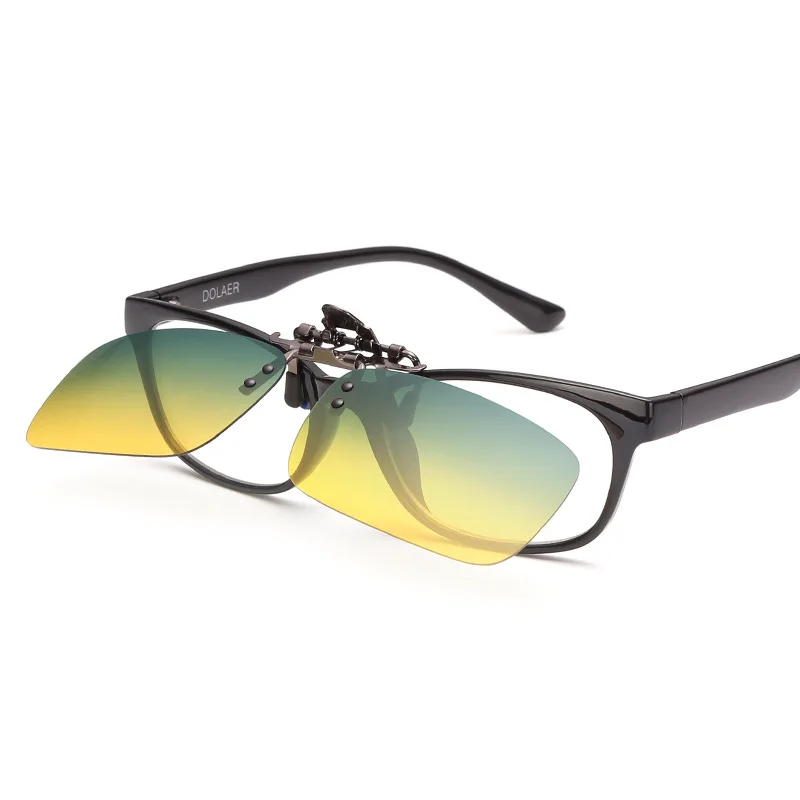 Night Vision Glasses Polarized Clip on Type Day and Night for Male and Female Drivers Night Vision Driving Sunglasses