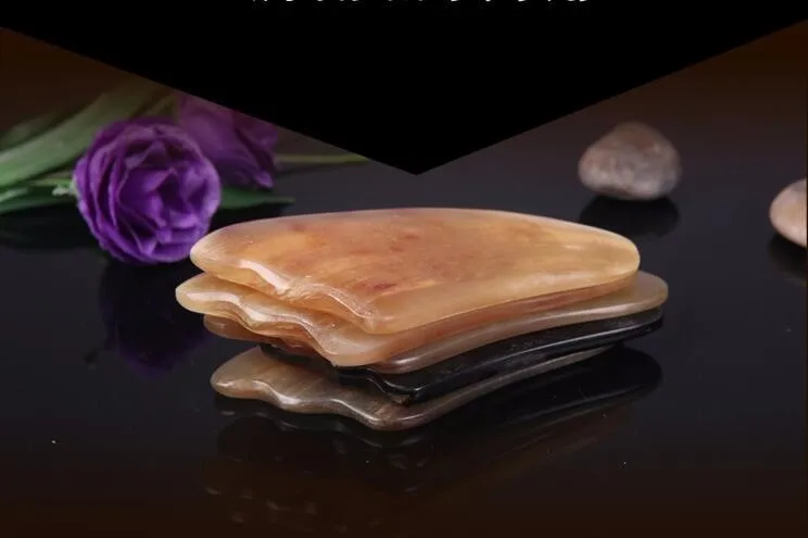 

Meridians scraping plates natural horns stovepipe thin facial Scrapping plate acupuncture massage