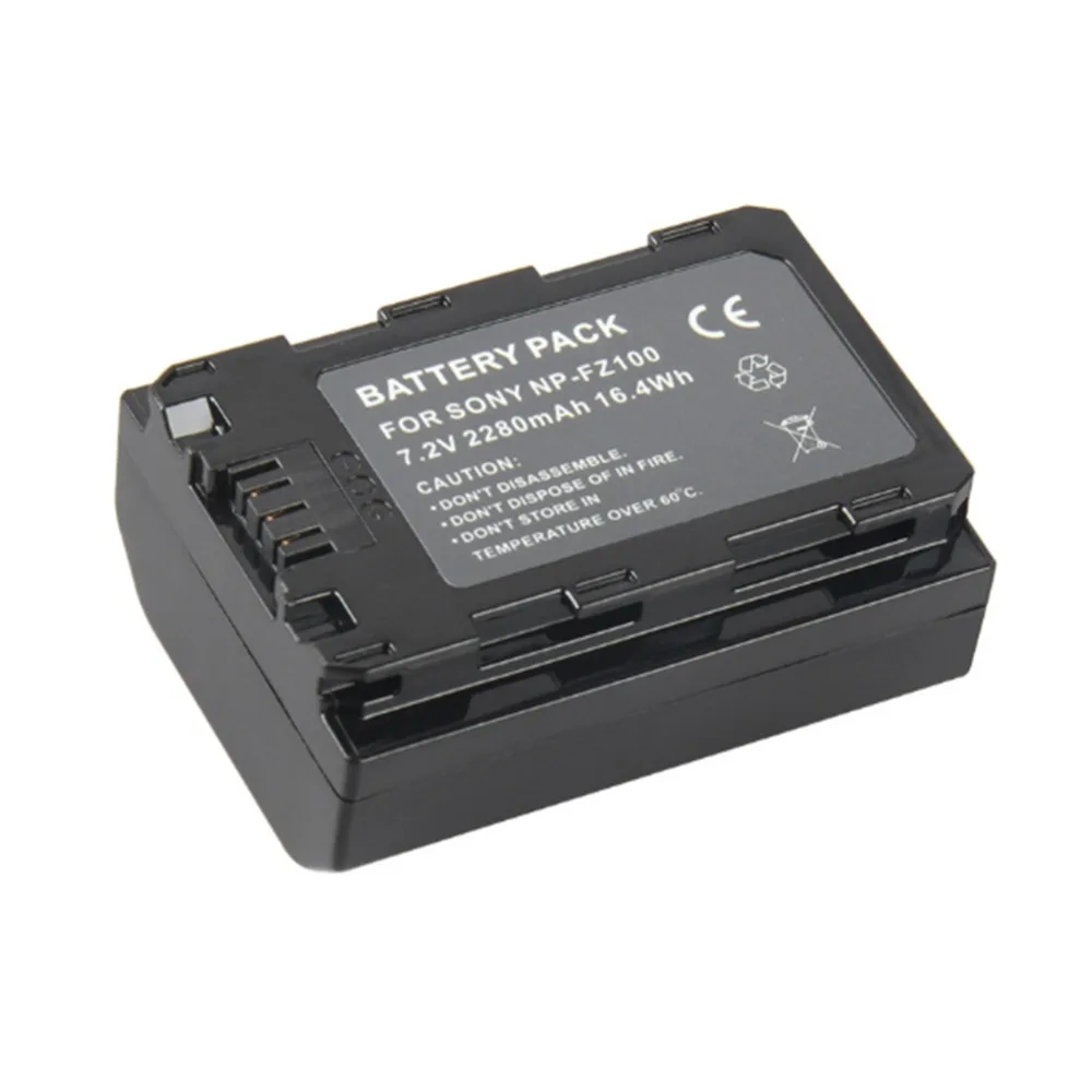 NP-FZ100 2280mAh NPFZ100 аккумуляторная батарея для камеры sony A9, A7R III, A7 III, ILCE-9, ILCE9, ILCE-7RM3, ILCE-7M3, Mark III