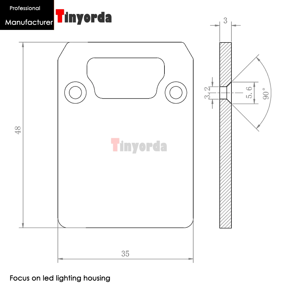 Tinyorda TH3536B 5 шт. (длина 1 м) Led подвесной светильник профиль офисный свет радиатор