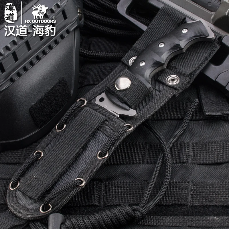 HX открытый твердость высокий тактический нож мульти инструмент покрытие