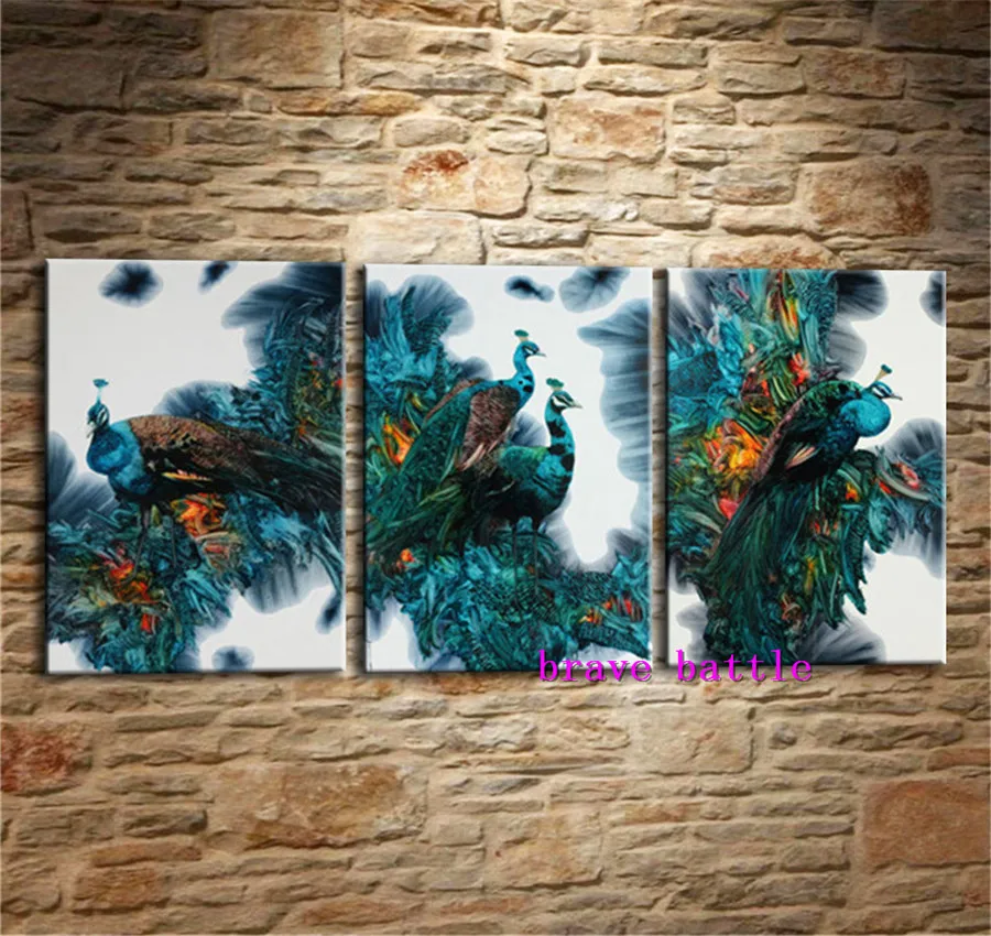 

Animal Peacock Canvas Painting Living Room Home Decor Modern Mural Art Oil Painting