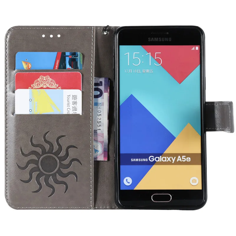Для Samsung Galaxy A5 2016 Чехол кошелек чехол для телефона из искусственной кожи A510 A510F