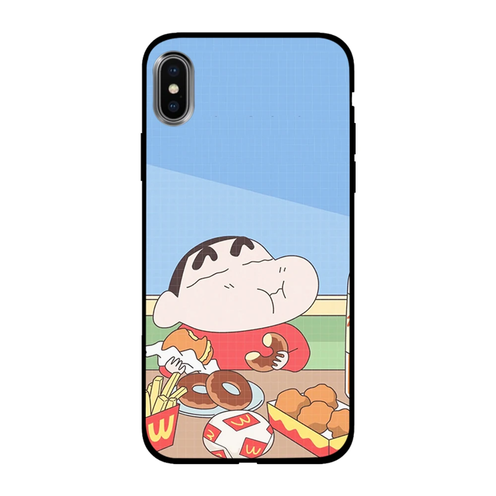 Аниме Crayon Shin Мягкий ТПУ чехол для Apple iPhone 6 6S 7 8 Plus 5 5S SE X XS MAX XR силиконовые чехлы |