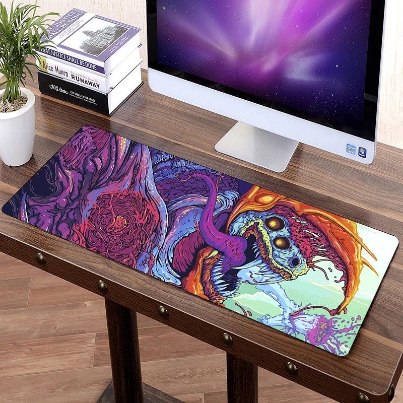 80x30 см большой коврик для мыши на заказ CS GO игровой grande gamer клавиатуры Hyper beast Howl CS:GO