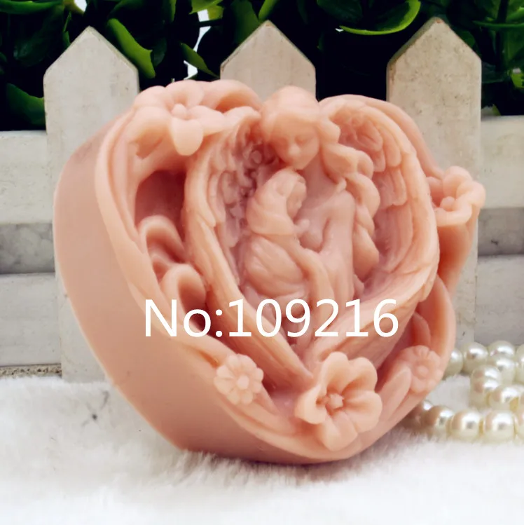 Новый продукт! 1 шт. силиконовая форма для мыла ручной работы Love Mum and Baby (zx199)|love