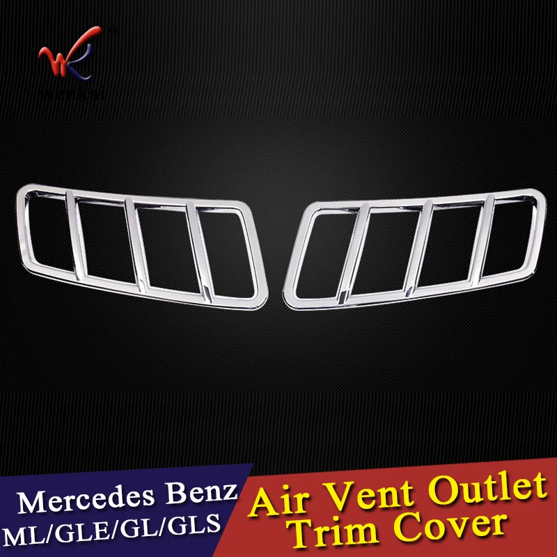 Wenkai ABS Хромированная передняя Крышка вентиляционного отверстия для Mercedes Benz GL GLE GLS