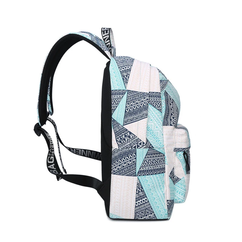 Женский рюкзак модный с принтом в стиле преппи для девочек подростков