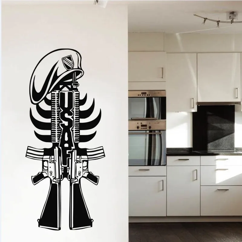 Military American Weapon Cool Wall Poster Home Bedroom Art Coolest Decor Design Mural Gun Pattern Decals M-70 |