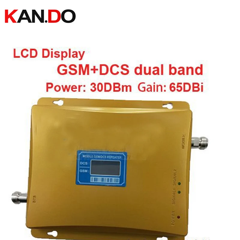 for Russia 980 Power 30 dbm Gain 65dbi LCD Display Dual Bands GSM DCS Booster Repeater 2 bands 2G 4G Signal Enlarger | Мобильные