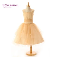 wowbridal yellow flower girl dresses kids prom dresses first communion dresses for girls beauty pageant dresses sh0006