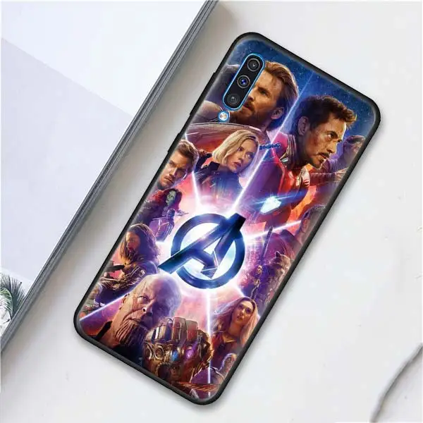 015 С принтами "Marvel", "Мстители", "Герои мягкий чехол для мобильного телефона чехол s для samsung Galaxy A6 A7 A8 плюс A9 A10 A20 A30 A40 A50 A70 M30 M20 черный чехол ков - Цвет: 015