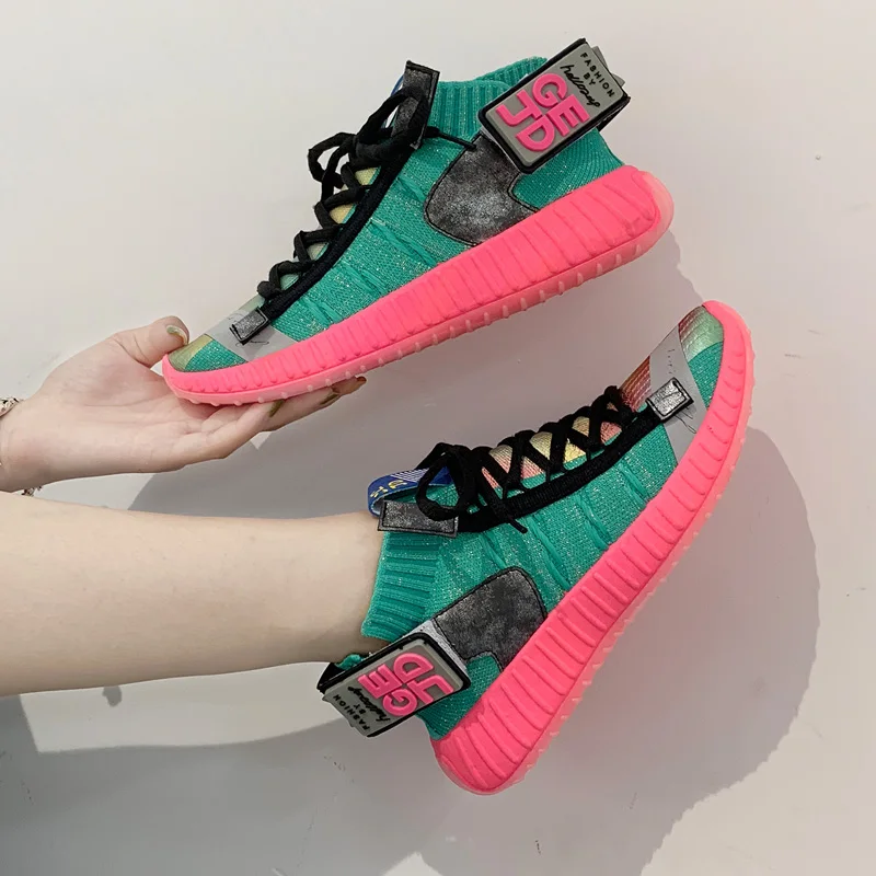 Обувь Лидер продаж женские кроссовки Повседневное Scarpe Donna Basket Femme Спортивная