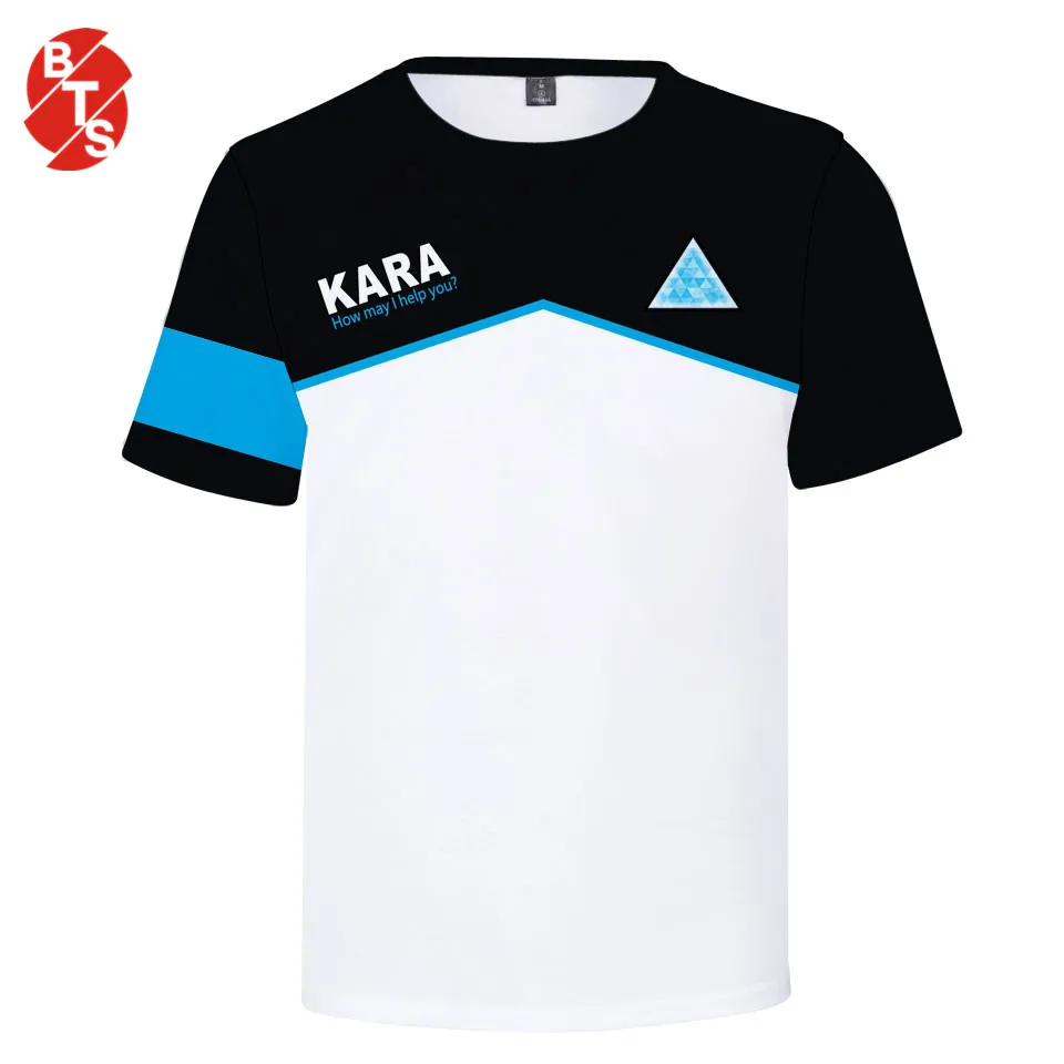 Лето 2018 крутая футболка Детройта стать человеком Мужская/Женская модная с