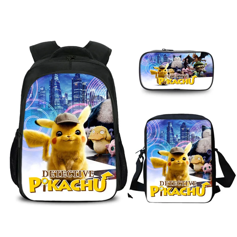 3 шт. рюкзак Аниме Пикачу команда Valor Mystic Instinct Женщины Мужчины Мальчики Девочки Дети подростковый Малыш Школьные сумки Mochila - Цвет: 23