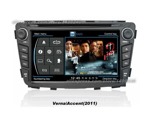 

For Hyundai Verna 2011~2013 - Car GPS Navigation System + Radio TV DVD iPod BT 3G WIFI HD Screen Multimedia System