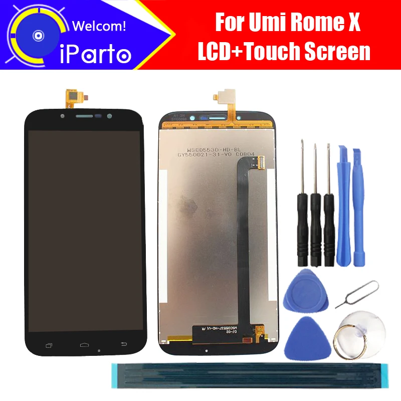 5 дюймов UMI ROME X ЖК-дисплей с сенсорным экраном 100% оригинальный протестированный