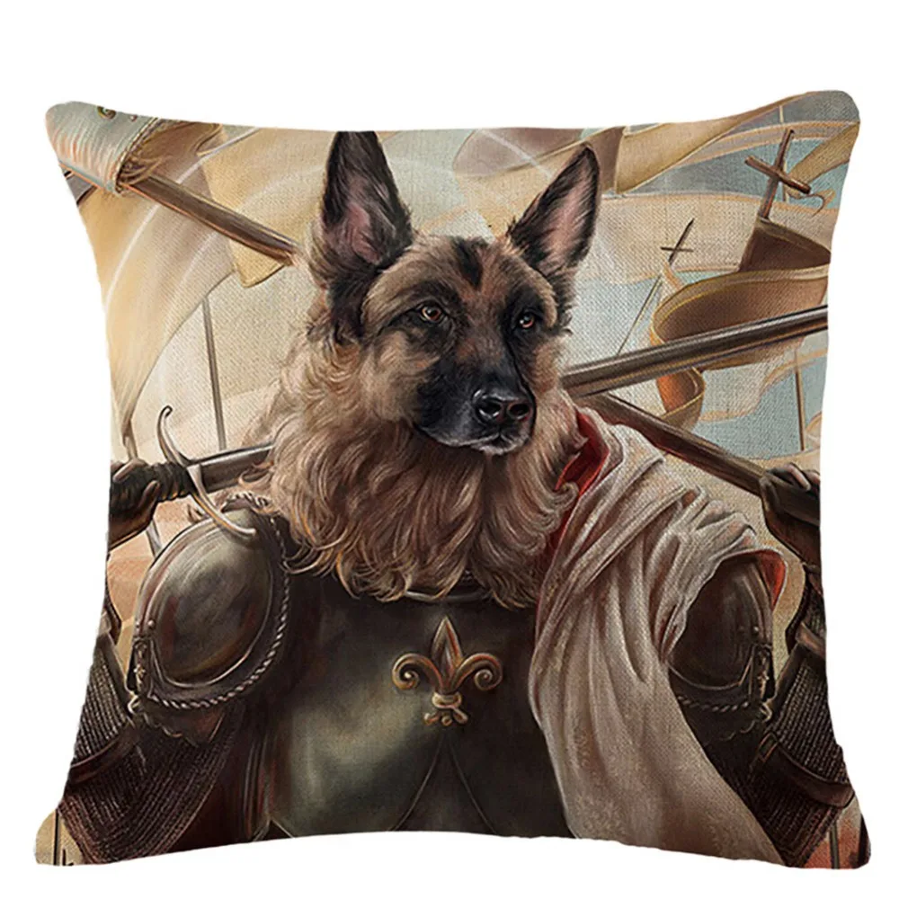 Декоративные Чехлы для подушек Винтаж кошка и собака печати Подушки Детские