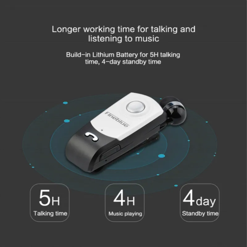 2 шт. Fineblue F960 беспроводные Bluetooth наушники свободные руки микрофон звонки