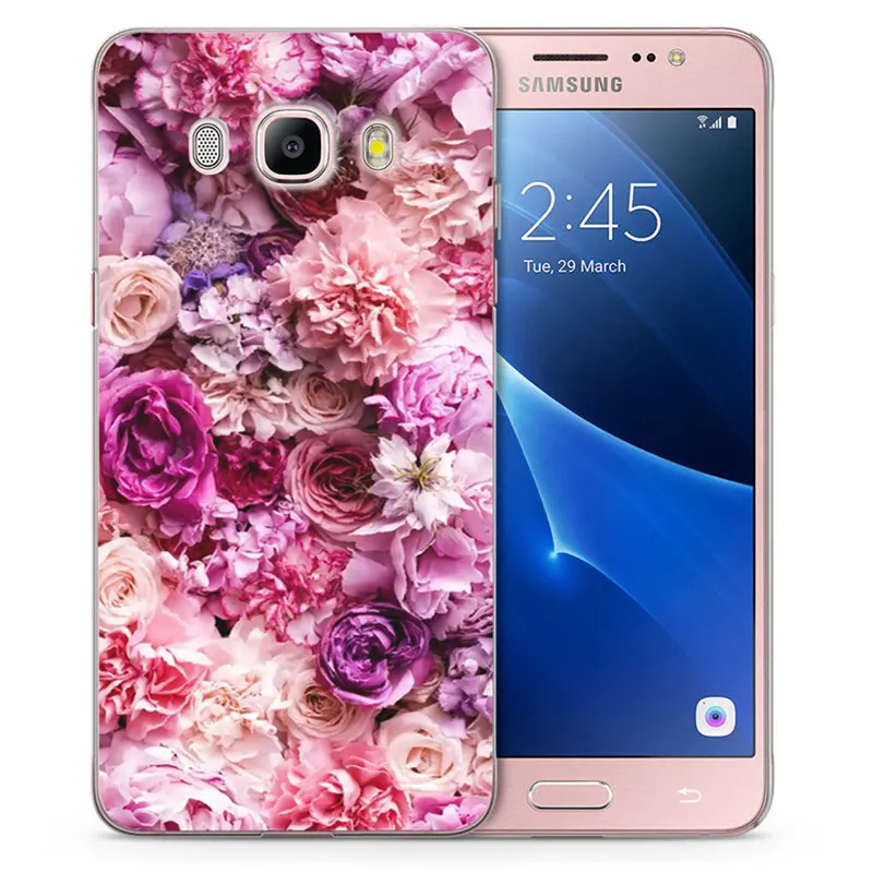 Роскошные Чехлы с цветочным узором для Samsung Galaxy J1 J3 J5 J7 J2 prime J120 J320 J330 J530F Мягкий ТПУ