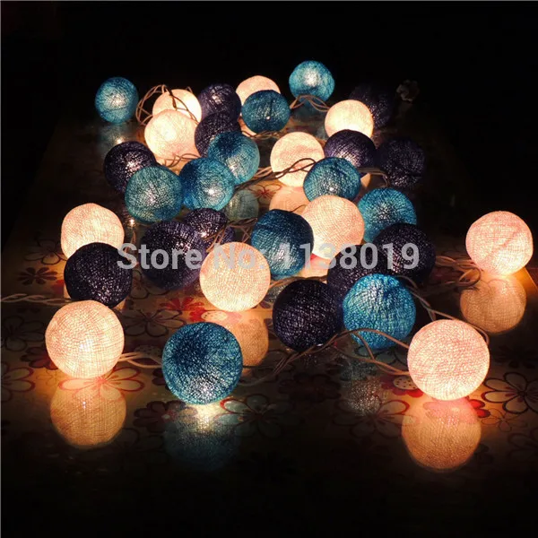 Гирсветильник да из 20 шт. хлопковых шариков сказочный Декор вечерние НКИ свадьбы