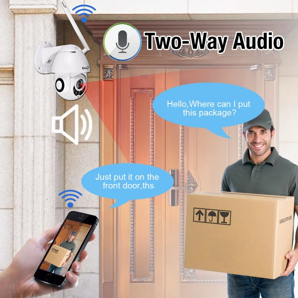 Wi Fi IP Камера Беспроводной 1080 P 360 HD CCTV безопасность Onvif Водонепроницаемый IP66