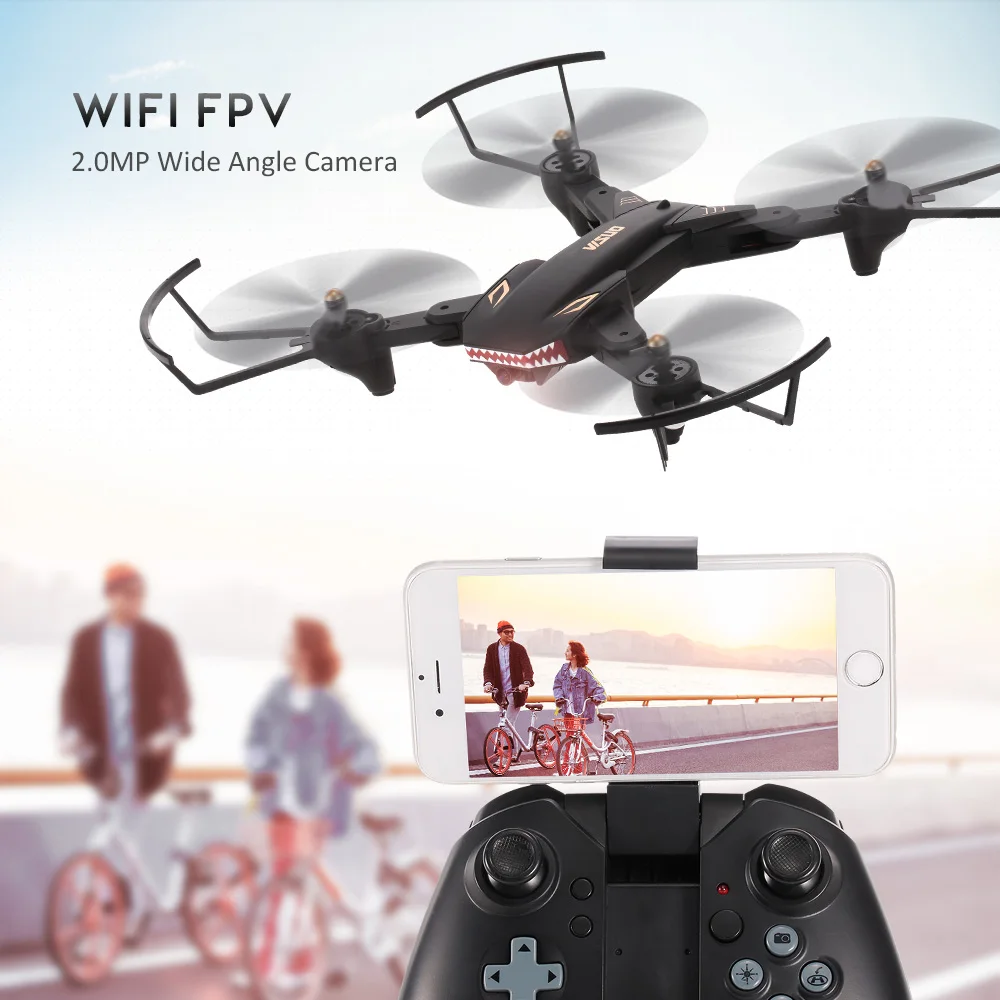 VISUO XS809S 2.0MP широкоугольная камера Квадрокоптер WiFi fpv складной Дрон один ключ