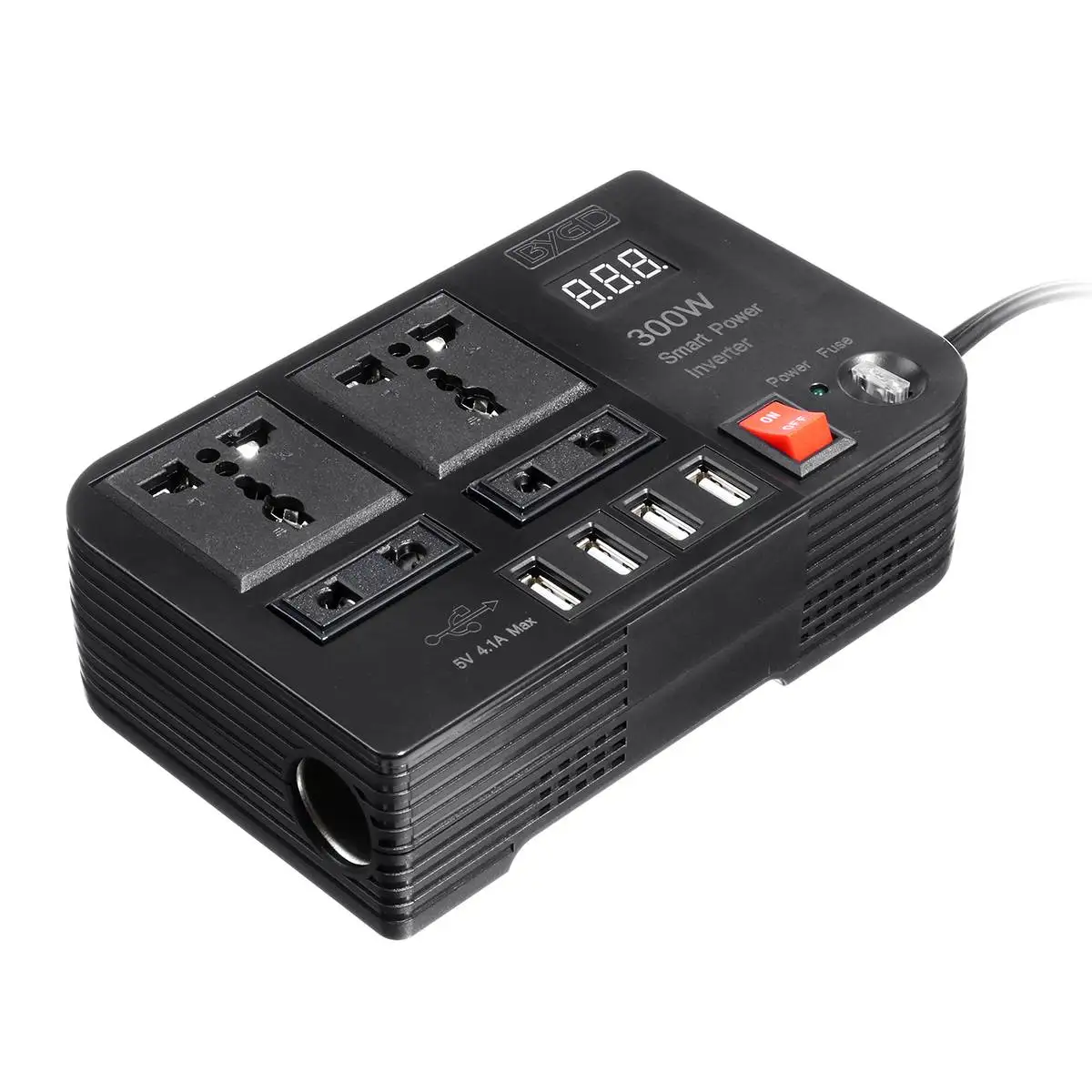 4 USB 300 Вт DC 12 В в AC 220 В автомобильный инвертор зарядное устройство конвертер адаптер DC 12 В AC 220 модифицированный синусоидальный волновой трансформатор