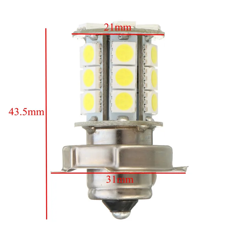 2 шт. 12 В AC P26 S 24 SMD светодиодный белый свет лампы для автомобильных фар мотоцикла|car