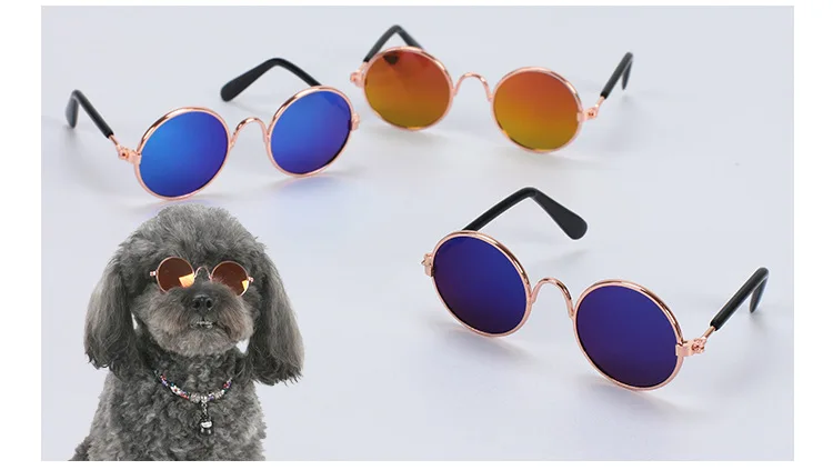 HORBONPY Pet очки «кошачий глаз» собачьи очки забавные ПЭТ фото реквизит продукты для маленькой собаки Кошачий глаз-одежда маленькая плюшевая собака солнцезащитные очки