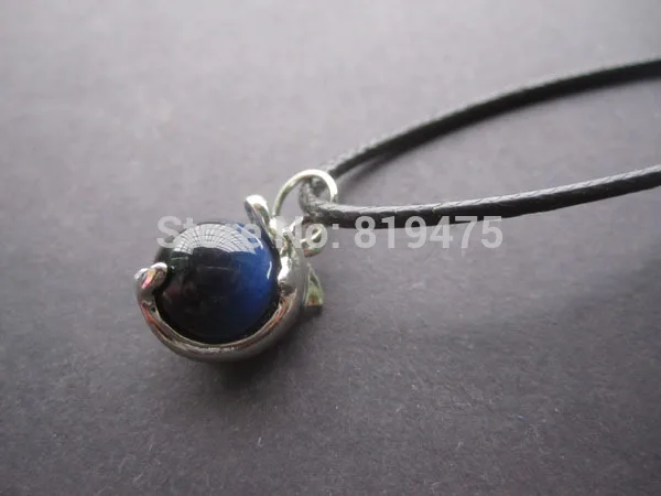 Подвеска в виде кота Ожерелье Из Стекла кошачий глаз ювелирные изделия для