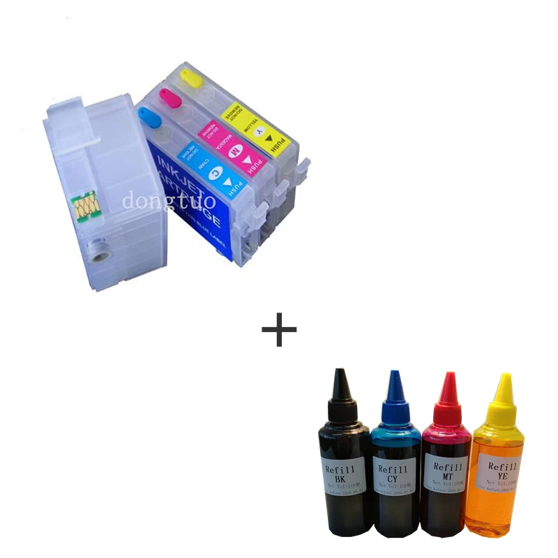 Чернильный картридж T27 T27XL T2701 T2711 многоразовый с чипом для Epson Worker WF7110 WF7610 WF7620 WF3620