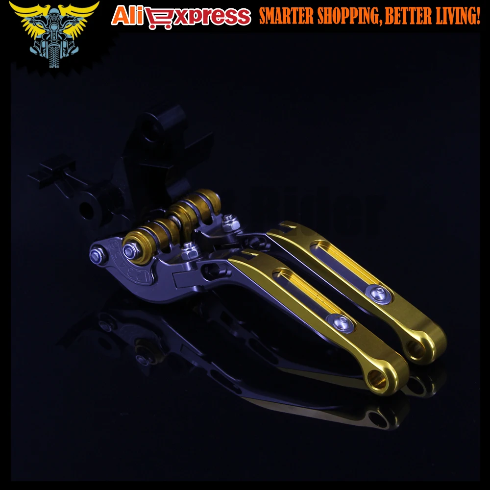 Лазерный Логотип (HYOSUNG) золотые + титановые CNC регулируемые складные рычаги