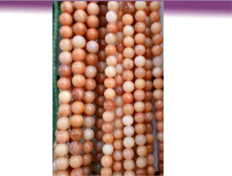 Бусины из лунного камня незакрепленные круглые с опалом 5 х8 мм|loose beads|opal beadsnatural