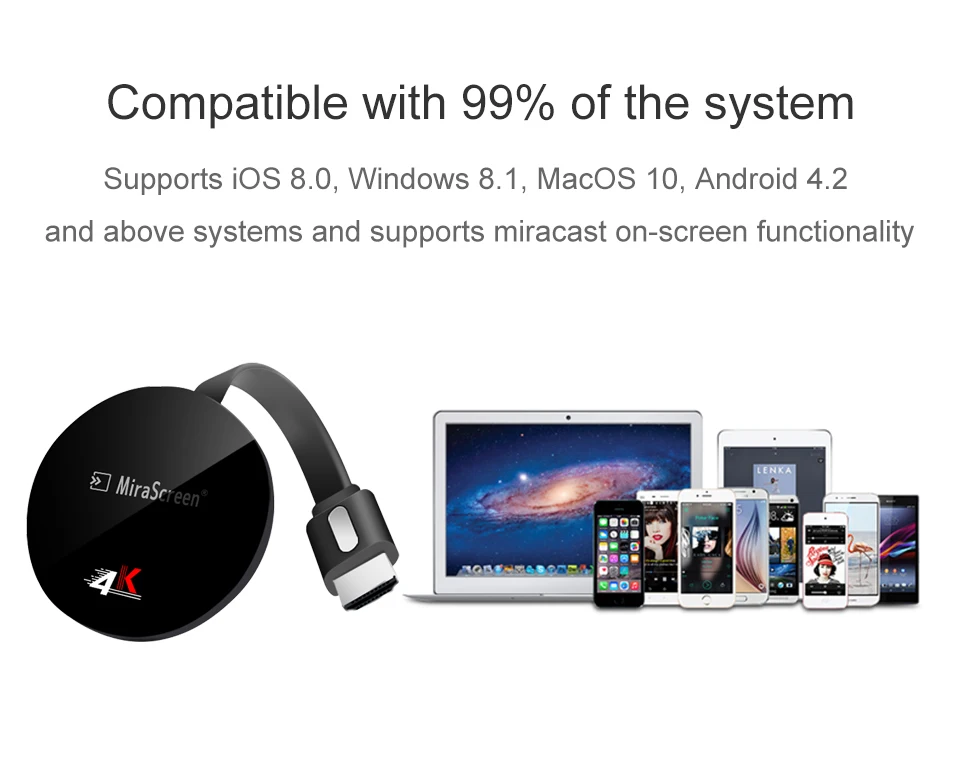 MiraScreen G7 Plus беспроводной дисплей H.265 2,4G 4K UHD для Android беспроводной Wi-Fi дисплей ТВ ключ приемник HD tv Stick Airplay