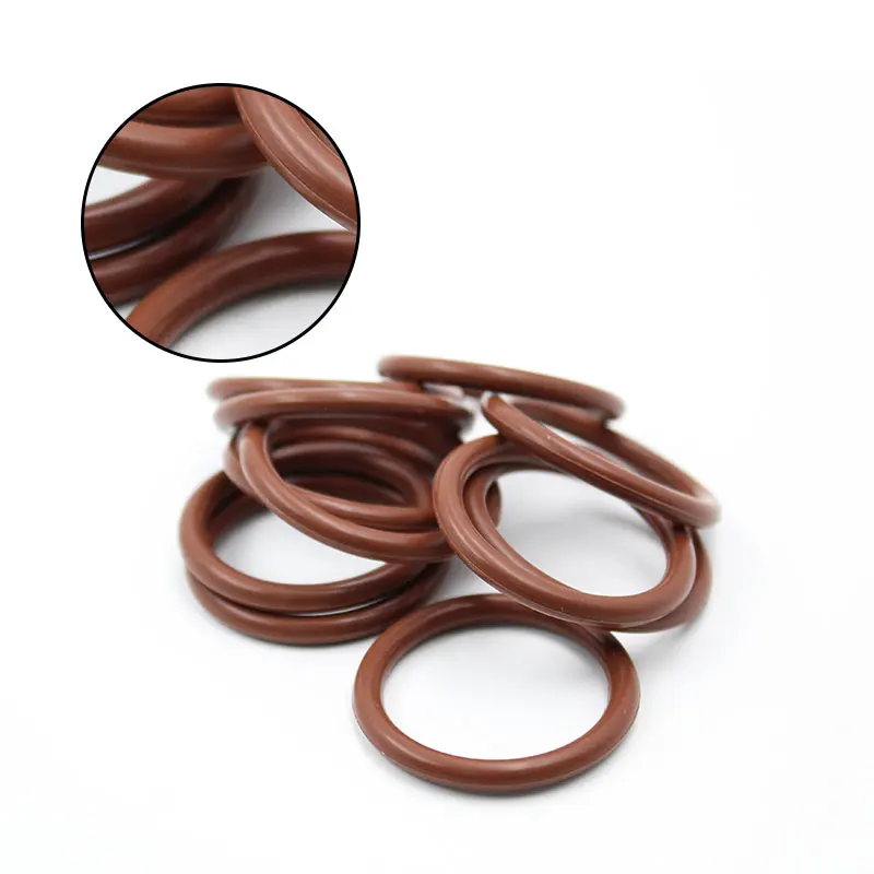 Флюоровое резиновое кольцо 2 шт./лот коричневое уплотнительное FKM CS: 3 1 мм