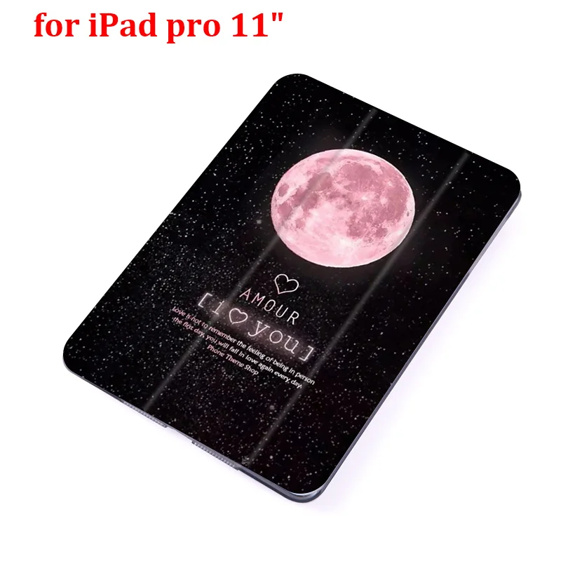 for pro 11 inch Чехол-книжка для iPad Pro 9," 10,5" 1" 12,9" из искусственной кожи с изображением ночного неба для планшета, складной чехол-книжка - Цвет: for pro 11 inch