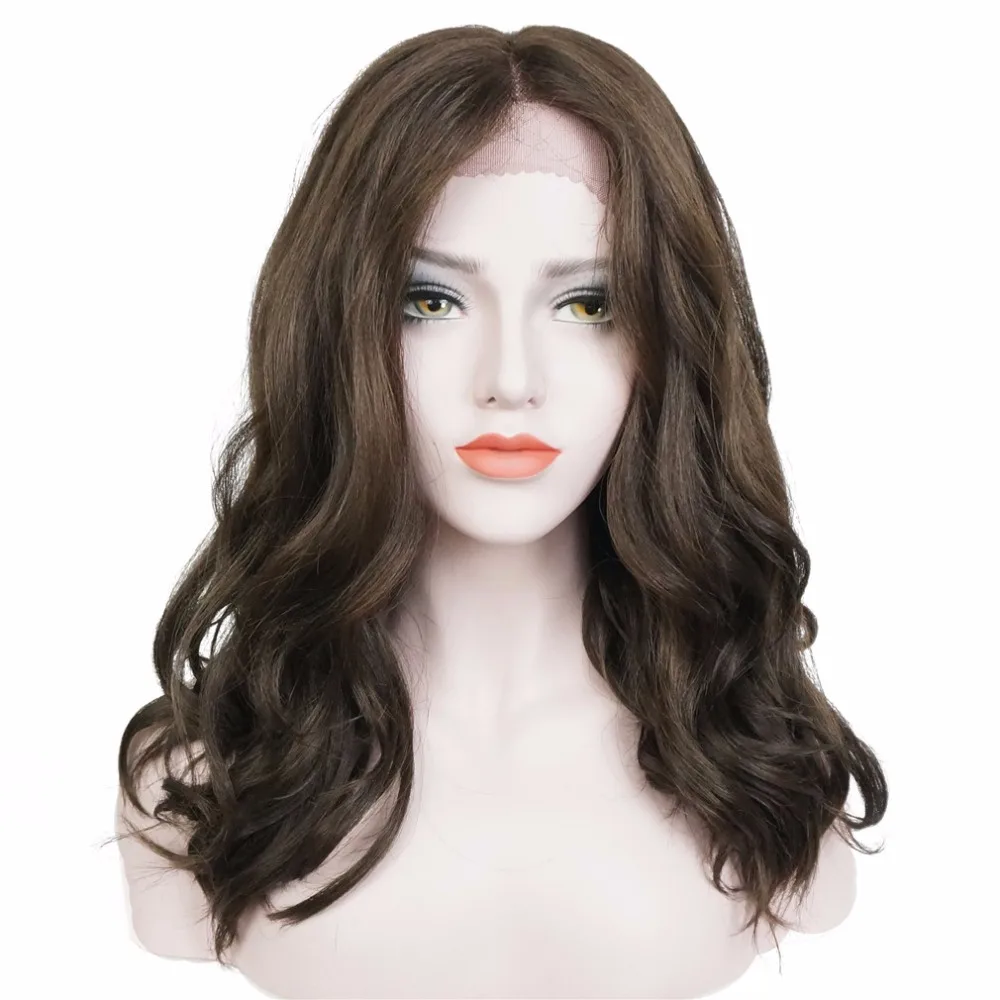 StrongBeauty женский синтетический парик на кружеве темные корни клубника блонд Омбре натуральная волна длинные волосы парики