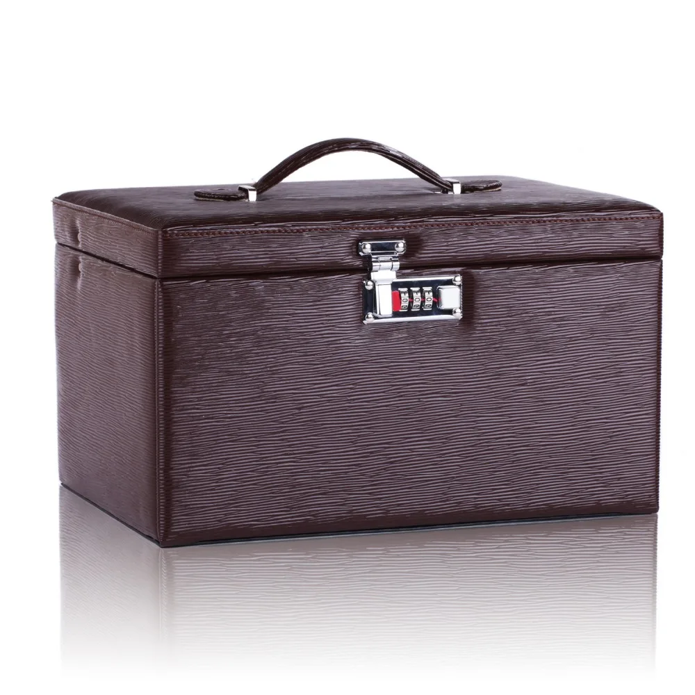 Большая коробка для ювелирных изделий браслет дорожная сумка часы чехол