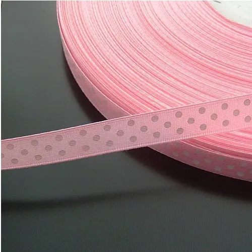 

10/30Y Dots Satin Ribbon Bow Home Party Wedding Supplies Hair Bow DIY Sewing Craft (pick color)