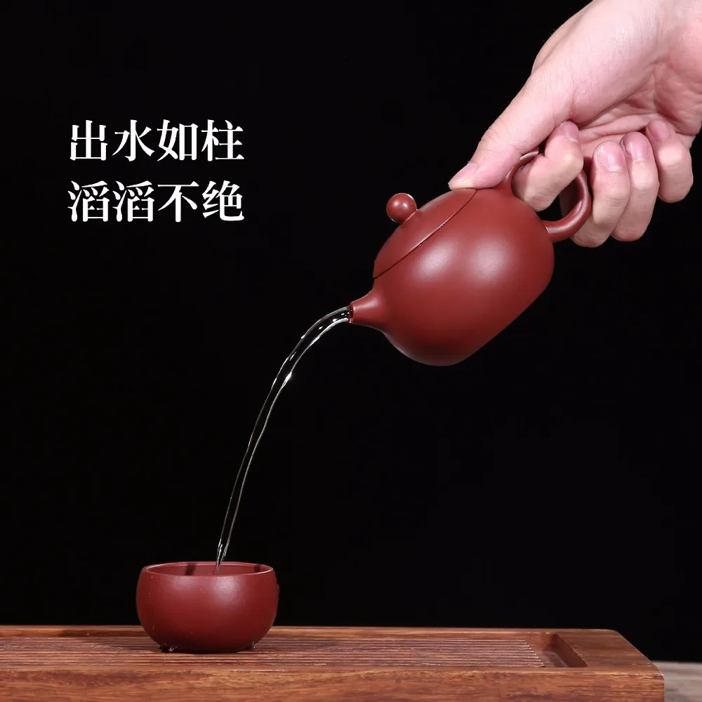 140 мл Yixing Zisha Чайник известный Dahongpao чайник ручной работы из фиолетовой глины чайник для кипячения воды чайник Улун чайник